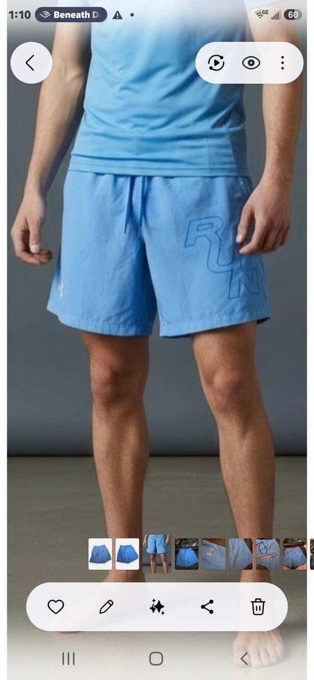 Under Armour Men's SpeedPocket 7-Inch Graphic Running Shorts